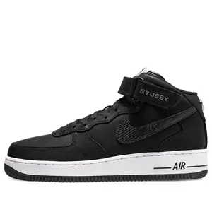 Nike x Stussy Air Force 1 Mid 'Black Snakeskin' DJ7840-001