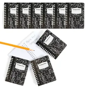 2 1/2" x 3 1/2" Bulk 144 Pc. Mini Black & White Paper Spiral Notebooks