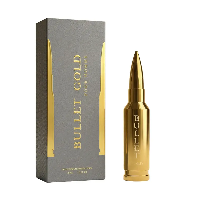 BHARARA Bullet Gold Eau De Parfum, 2.5 Oz/75 ml Men's Fragrance - Long Lasting & Unique Gift For Men
