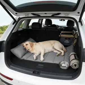 1PC Quick-Dry Cooling Pet Car Seat Covers Outdoor Pet Cooling Mat Summer Pet Sleeping Mat with Pillow, Waterproof All-Season Sofa Pad for Dogs, Indoor & Outdoor Large Breed Comfort Pet Bed Cage Accessory Pet Car Supplies