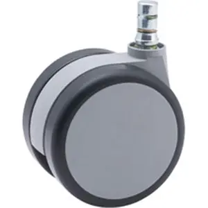 212 MAIN Master Caster 3 in. Gemini Casters - Gray, 2-Tone, Quiet Roll for Indoor Furniture Chairs