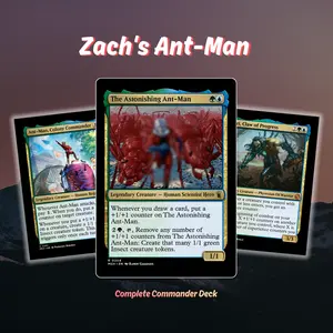 Proxy 100+ Card Commander Deck – Zach's Ant-Man | Counter Growth Strategy | Token Swarm | Ready to Play EDH | Premium Custom Cards