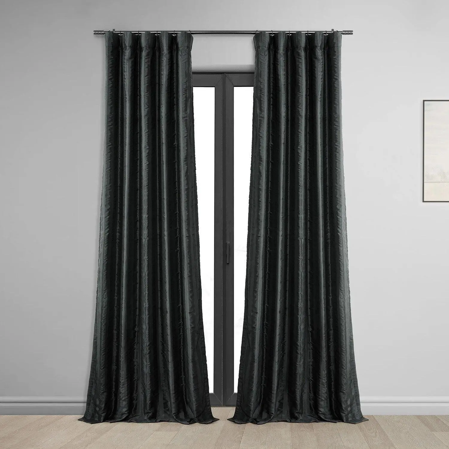 Half Price Striped Silk Room Darkening Home Decorative Window Curtain for Bedroom, Home Decorative Curtain, Window Curtains Bedroom