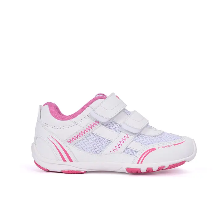 Pediped Jayce Speed FlexWhite - Breathable Mesh & Secure Straps for Healthy Foot Development - Perfect for Playtime & School Days