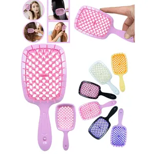 Hair Brush, Curved Vented Detangling Hair Brushes for Women Men Wet or Dry Hair,Faster Blow Drying Styling Professional Paddle Vent detangler brush for Curly Thick Wavy Thin Fine Long Short Hair