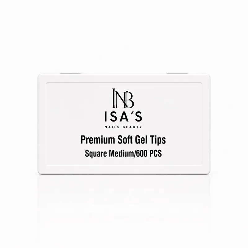 INB Premium Soft Gel Tips Square Medium 600 PCS