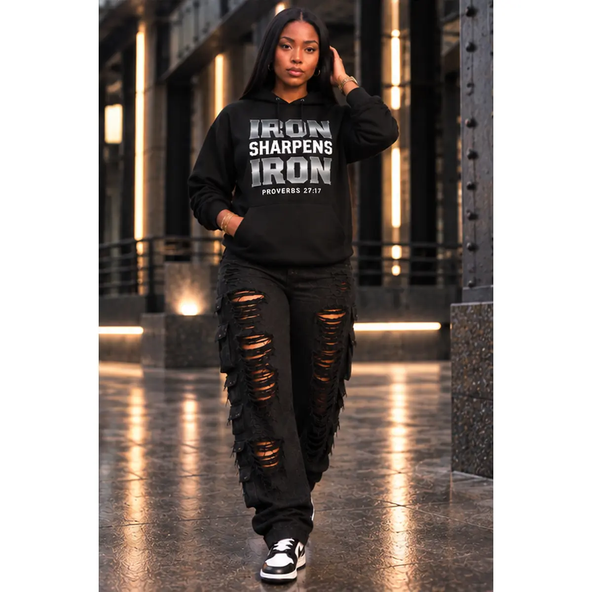 IRON SHARPENS IRON FAITH  BASED  Hoodie