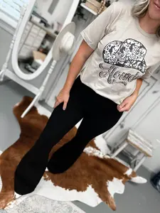 Kimber High-Rise Super Stretch Flares, BLACK