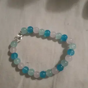 handmade glass bead wire bracelet