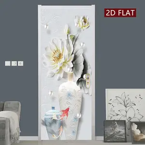 Flower & Vase Pattern Wall Sticker, 2 Counts/set Easy Apply Peel & Stick Wall Decal, Waterproof & Scratch Resistant Decoration Painting for Home Wall Decoration, Ornaments, Decorative Decal
