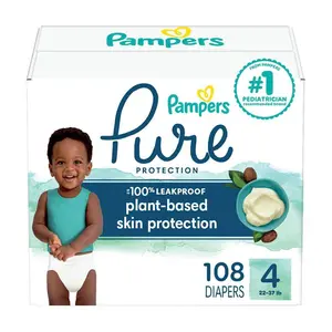 Pampers Pure Protection Diapers Pack - Size 4 - 108ct Pampers Pure Protection Diapers Pack - Size 4 - 108ct