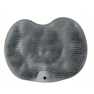 Non-Slip Bath Mat with Suction Cup, Bath Body Scrubber, Exfoliating Bath Tool, Back & Foot Scrubbing Mat, Bathroom Accessories for Home Use, Personal, Bathroom Supplies
