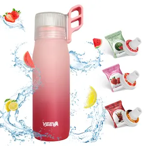 Scented Water Bottle (22oz) with 3 aroma pods + straw. Leak-proof, BPA-free, works with carbonation. Perfect for school, gym, sports & daily use. Zero sugar, zero calories, fun hydration for all