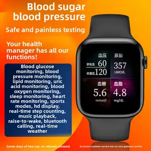 Precise non-invasive blood glucose and blood pressure measuring watch, heart rate, blood oxygen, sleep monitoring health watch for the elderly