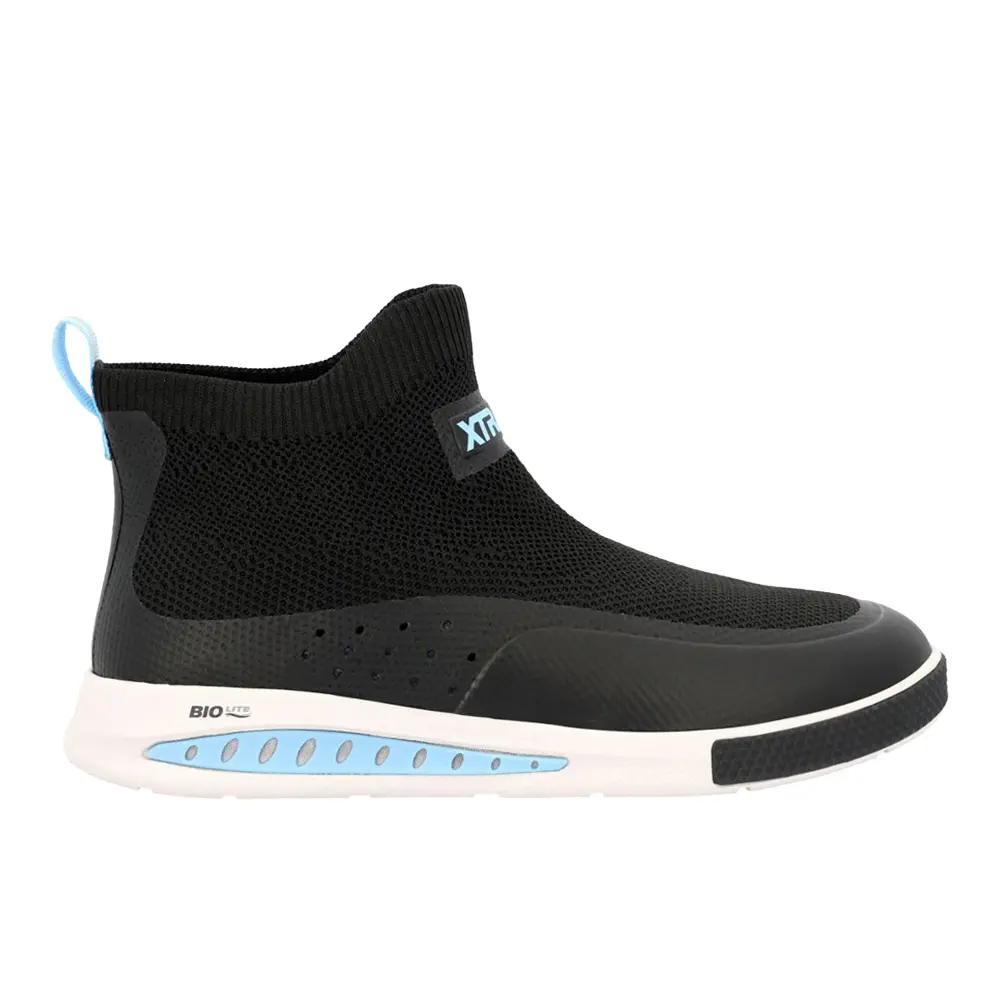 Xtratuf Mens Ankle Deck Sport Drifttech Round Toe Pull On Casual Boots Ankle - Black