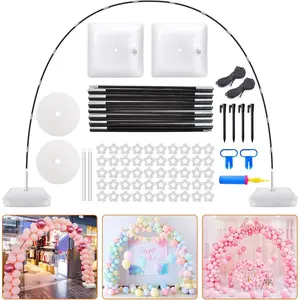 Balloon Arch Kit 9FT Height & 10FT Width Adjustable Balloon Arch Stand Frame Garland Stand for Wedding Baby Shower Birthday Photo Backdrop