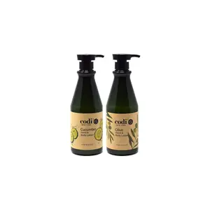 Codi Hand & Body Lotion CUCUMBER & OLIVE 750ml Each – Moisturizing, Nourishing, Non-Greasy Formula Moisture