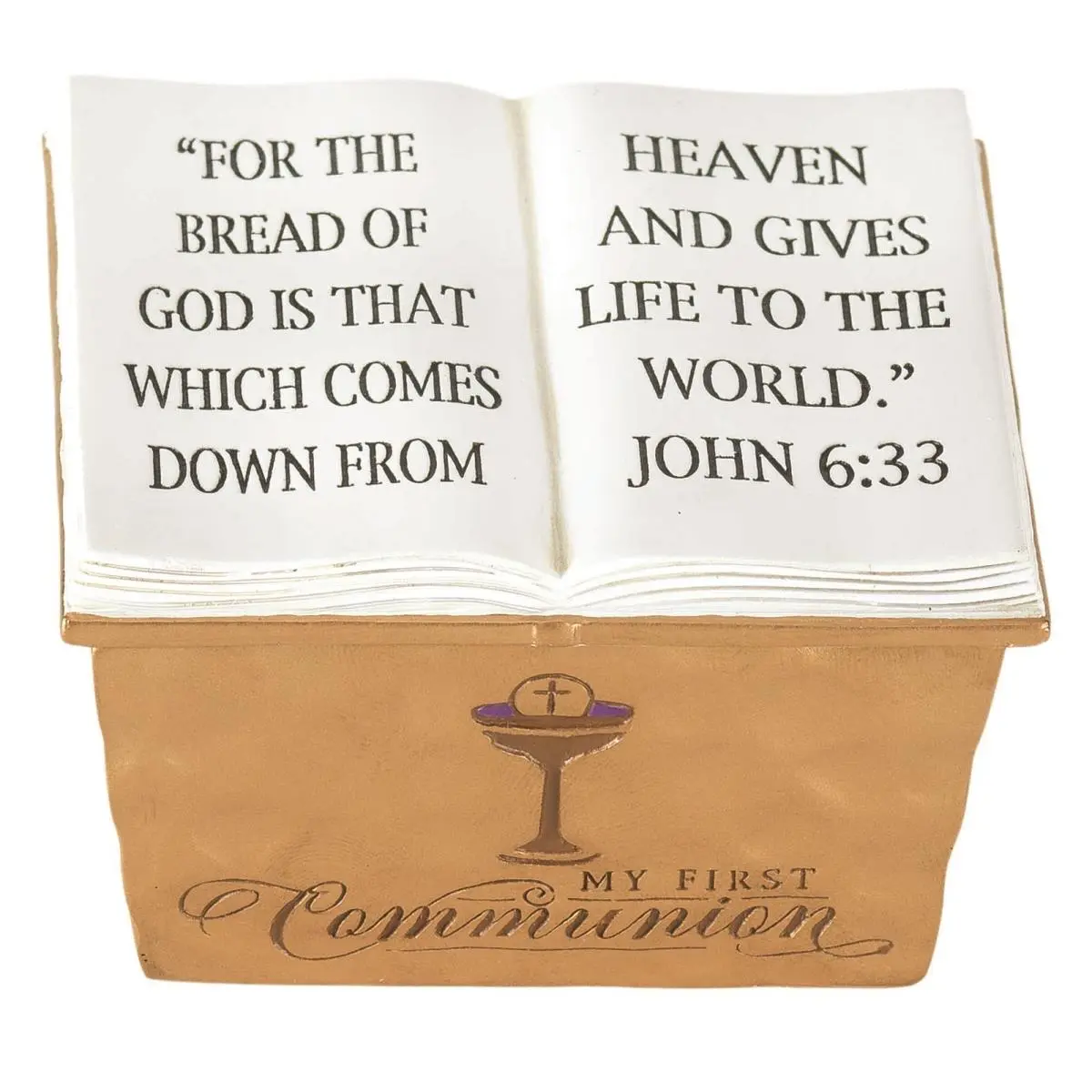 Dicksons KBR-17 My First Communion Resin Keepsake Box