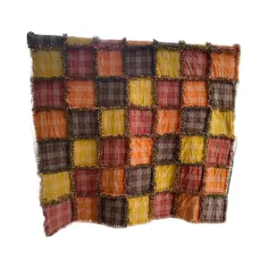 Fall Rag Quilt Throw