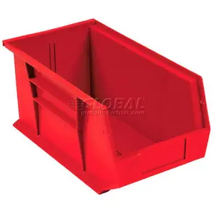 Quantum Storage Systems 4271602 8 x 14.75 x 7 in. Plastic Stacking Bin QUS240 - Red