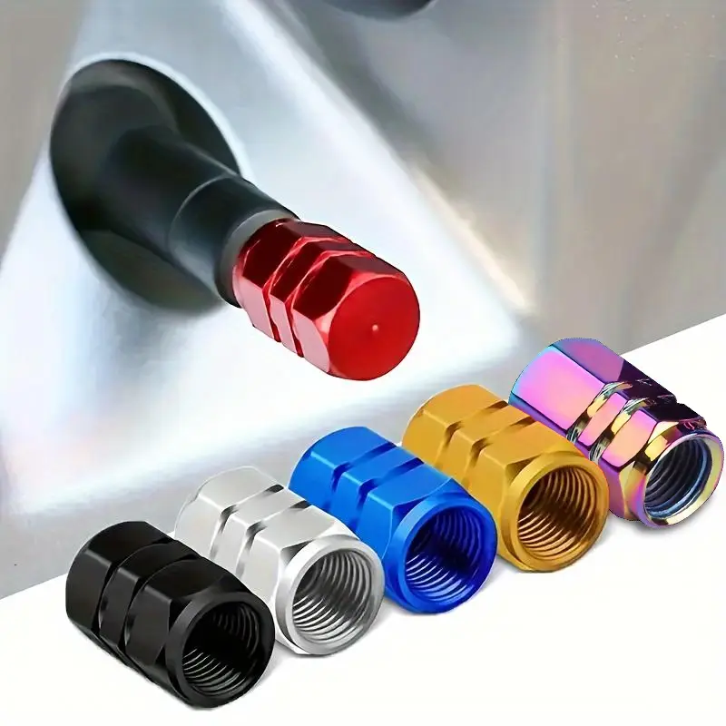 Car Tire Valve Stem Cap (8 Counts), Durable & Dust-proof Car Tire Valve Stem Cover, Easy To Install Stylish Accessories for Cars, Motorcycles, Trucks,