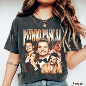 Comfort Colors Pedro Pascal T-Shirt Vintage Unisex Bootleg Tee
