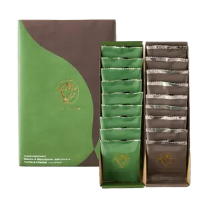 Tokyo Milk Cheese Factory Matcha Mascarpone & Truffle Cheddar Cookies Gift Box - 18 pcs Seasonal Limited Edition Japanese Snacks, Perfect Souvenir for Foodies