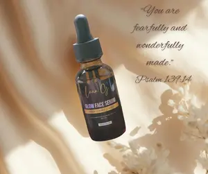 Glow Face Serum - 1oz Organic Jojoba-Based Serum for Sensitive Skin with Tea Tree, Rose Hip, Vitamin A & E - Moisturizing Formula - Skincare, Delicate
