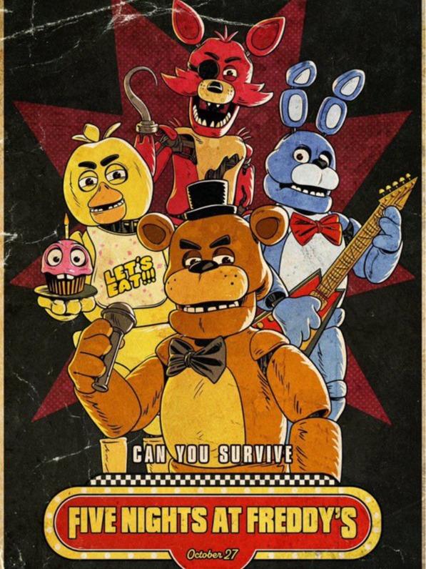 Official Can you Survive Five Nights at Freddy's Oct 27 2023 Poster