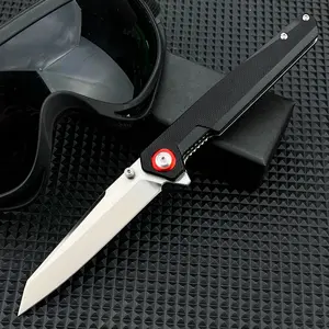 Magnum Durable Outdoor Folding Knives 440B Blade G10 Handle Portable Multi-purpose Tools for Camping, EDC Knives for Men