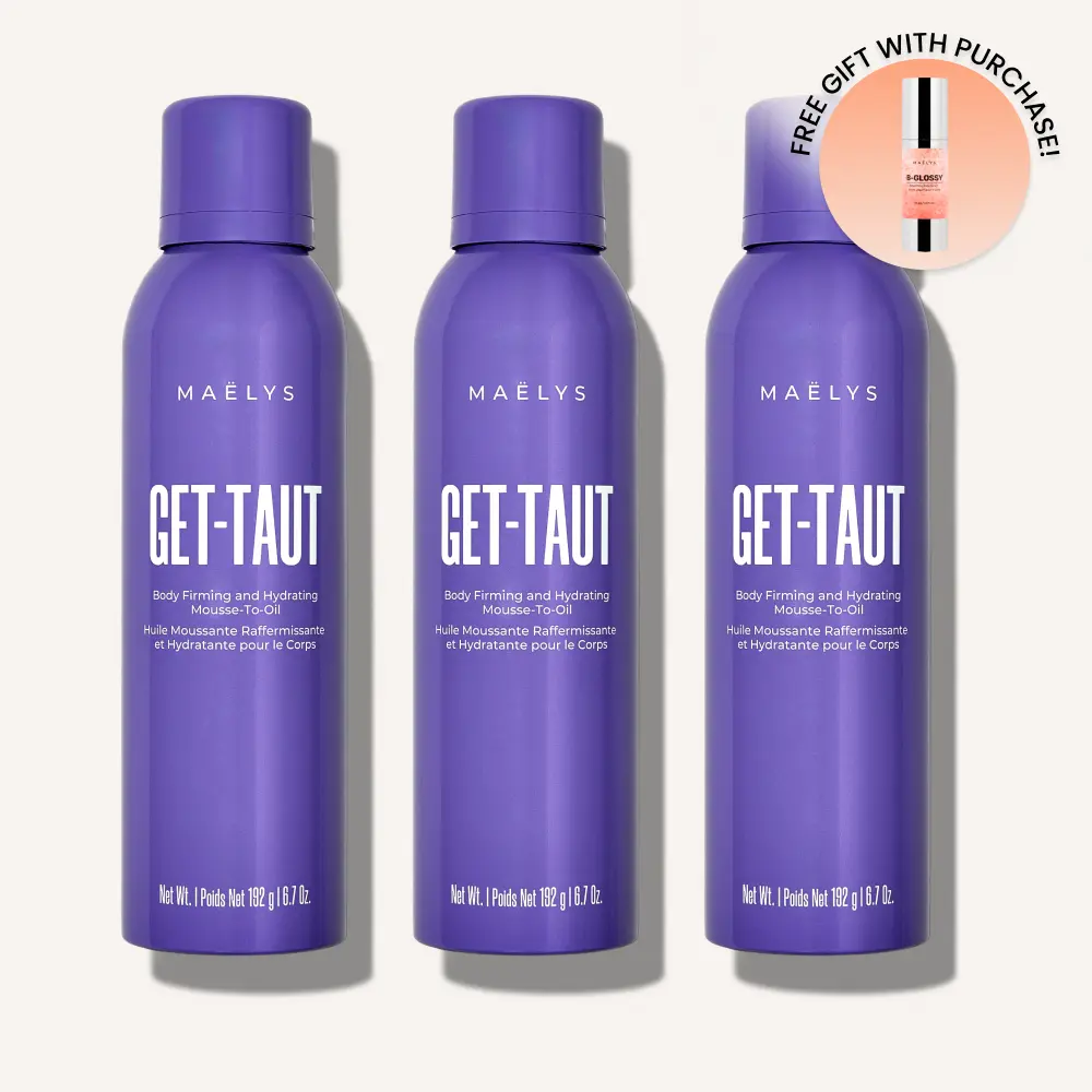 MAËLYS GET-TAUT Body Firming and Hydrating Mousse-To-Oil x 3 | Save $24 | Packed With Glaucine + Squalane