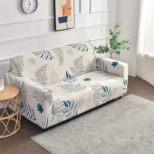 Printed Elastic Sofa Cover, Elastic Sofa Slipcover, Fashionable and Simple Design, Soft and Breathable, Anti-Stain Protection, Suitable for Living Room, Bedroom, Study