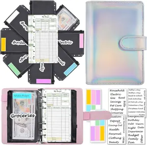 A6 Money Organizer, 6-Ring Budget Planner kit with envelopes
