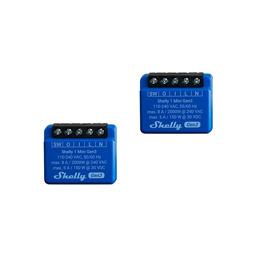 Shelly 1 Mini Gen3 x2