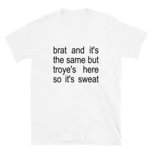 Brat Album Cover Sweat Tour Charli Troye Unisex T Shirt Casual