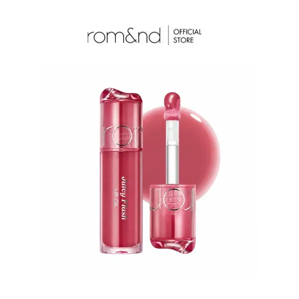 rom&nd Juicy Flash Wrinkle-Blurring Lip Oil - Cosmetic Lip Care Beauty Product for All Skin Types, High-Shine Glossy Tint, Deep Hydration, Non-Sticky, 5.0g, Makeup Products