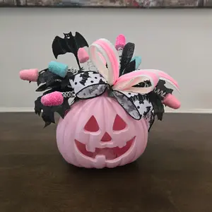 Pink Jack O Lantern Halloween Centerpiece - Festive Party Supplies