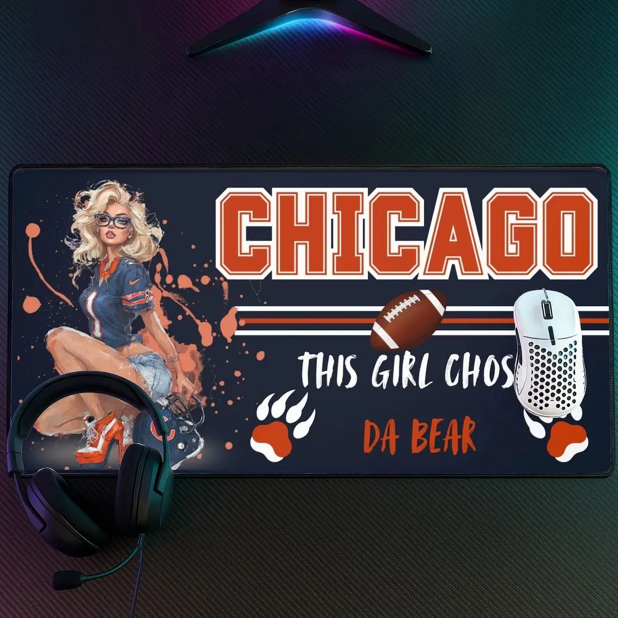 Chicago Football Desk Mat