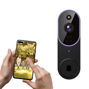 1080P Wireless Doorbell Camera, Smart WiFi Video Doorbell, AI Human Detection, Two-Way Audio, Night Vision, Cloud Storage, Instant Alert, 2.4Ghz WiFi, Outdoor Security Camera, Rechargeable Battery Powered