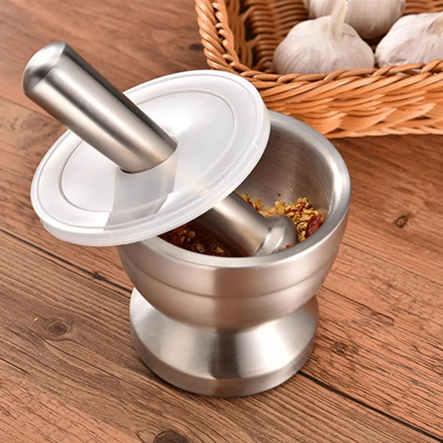 Heavy Duty Stainless Steel Mortar & Pestle Set