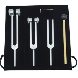 128HZ Tuning Fork for Repair Healing Nervous System Testing Health Care Cutlery Tableware Drums with Accessories for Child Use