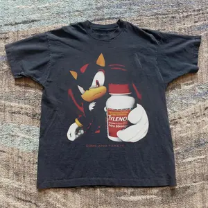 "Tylenol" Come And Take It T-Shirt, Shadow Of Hedgehog Tee, Unisex Vintage Graphic Tees Gothic Grunge Y2K Emo Scene Amity Affliction Style Clothes Men Women Streetwear