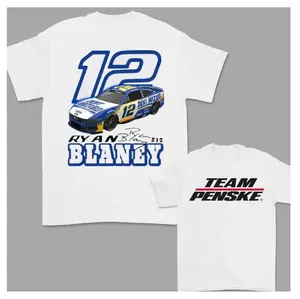 Ryan Blaney NASCAR T-shirt, Ryan Blaney 12 T-shirt, Ryan Blaney 2025 NASCAR Shirt, Gift for NASCAR Fans, Stock Car Racing Enthusiasts, Motorsport Lovers, Carson Hocevar Supporters