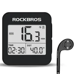 ROCKBROS GPS Bike Computer Accurate Wireless Speedometer with Backlight 2 Inch Clear Display IPX6 Waterproof Long Battery Life