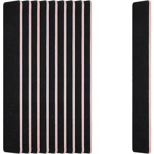 10-Pack Professional Nail Files, 100-180 Grit Sandpaper, Dual-Sided Use, Durable Manicure Tools, Polish Files, Single Item Pack