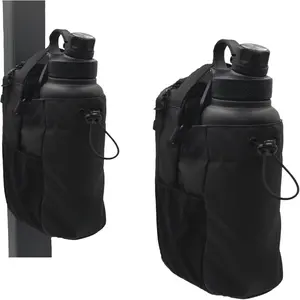Unisex Magnetic Fitness Bag with Water Bottle Holder Magnetic Crossbody Fitness Bag (Suitable for Gym/Commute/Sports) Great Fitness Gift, Black Edition