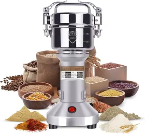 150g Grain Mill  1500W Electric Stainless Steel Grain  High-Speed Pulverizer  Machine for Dry Wheat, Oats, Corn, Pepper and Coffee Beans (150g Stand Type)