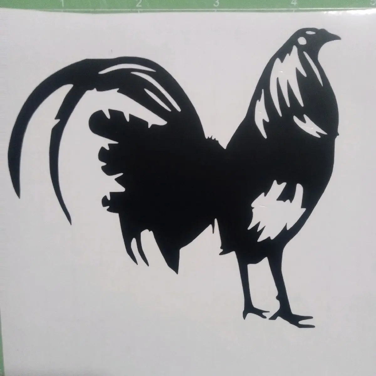 Gamefowl Rooster Blue Collar Sticker Decal #3 for Cars or Trucks ...