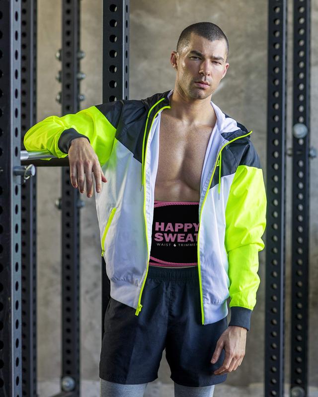 Aritaum Happy Sweat Belt with Lumbar Support | Perfect for High-Intensity Gym & Outdoor Workouts Unisex Exercise Waistband Waist Trainer Trimmer