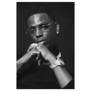 1pc Young Dolph Album Cover Art Canvas Poster, Inspirational & Nautical Theme Wall Decor for Bedroom, Living Room, Corridor - Durable Canvas Material, Music Wall Art